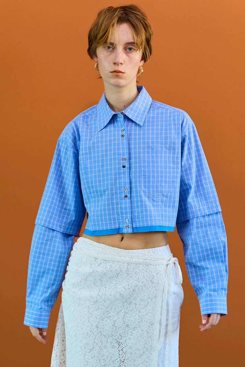 【メゾンスペシャル/MAISON SPECIAL】の2Way Sleeve Short Shirt/2WAYスリーブショートシャツ 人気、トレンドファッション・服の通販 founy(ファニー) 　ファッション　Fashion　レディースファッション　Fashion for Women　トップス・カットソー　Cut & Sew Tops　シャツ・ブラウス・オフィスカジュアル　Elegant Blouses & Button-Ups　ロングTシャツ・Tシャツ　Longline T-Shirts & Tees　クロップド　Cropped, Short Length　ショート　Short, Short Length　スリーブ　Sleeve, Long Sleeve / Short Sleeve　ロング　Long, Long-Length　other-7|ID: prp329100004885547 ipo3291000000036472139