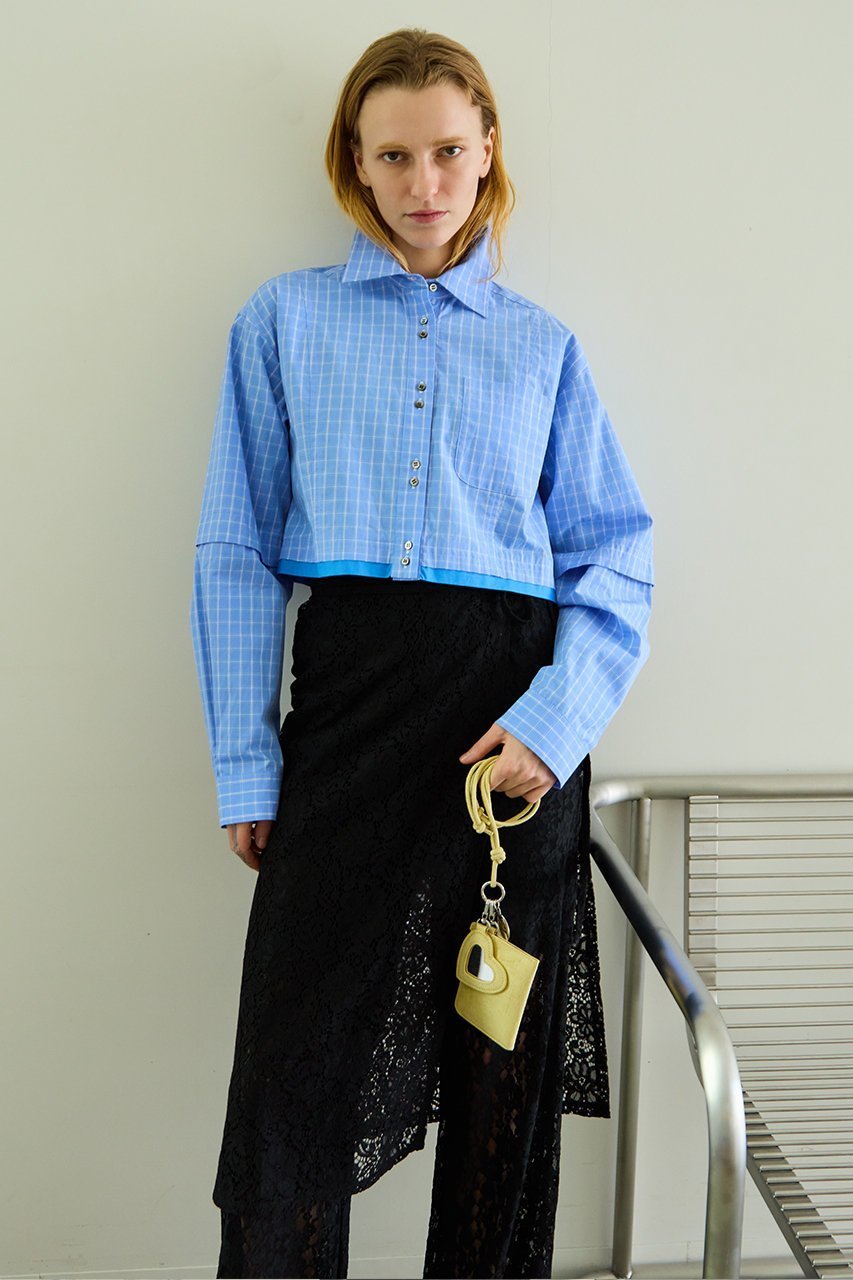 【メゾンスペシャル/MAISON SPECIAL】の2Way Sleeve Short Shirt/2WAYスリーブショートシャツ 人気、トレンドファッション・服の通販 founy(ファニー) 　ファッション　Fashion　レディースファッション　Fashion for Women　トップス・カットソー　Cut & Sew Tops　シャツ・ブラウス・オフィスカジュアル　Elegant Blouses & Button-Ups　ロングTシャツ・Tシャツ　Longline T-Shirts & Tees　クロップド　Cropped, Short Length　ショート　Short, Short Length　スリーブ　Sleeve, Long Sleeve / Short Sleeve　ロング　Long, Long-Length　other-8|ID: prp329100004885547 ipo3291000000036472141