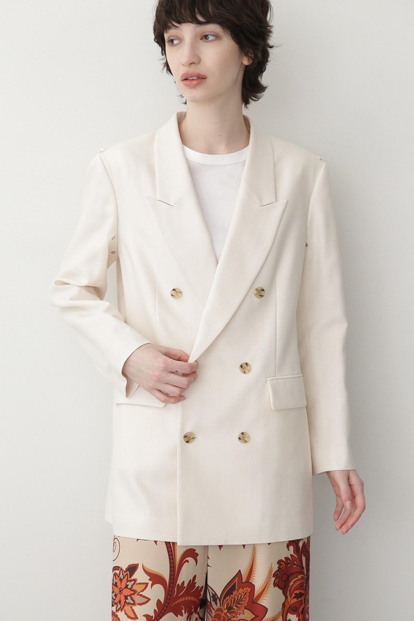 【ヒューエルミュージアム/hueLe Museum】の【STUMBLY】Detachable Sheer Sleeve Jacket 人気、トレンドファッション・服の通販 founy(ファニー) 　ファッション　Fashion　レディースファッション　Fashion for Women　アウター　Coat / Outerwear Collection　レディースジャケット・軽アウター　Jackets　ジャケット　Jacket, Outerwear　ダブル　Double, Double-Breasted　other-7|ID: prp329100004885553 ipo3291000000036472189