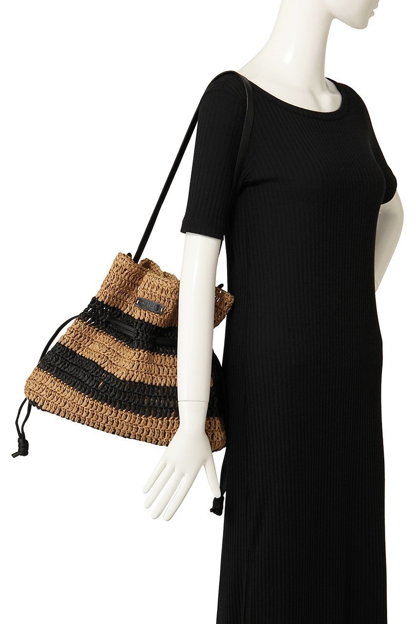 【エスメラルダ/Esmeralda】の【GAIMO】ラフィア巾着ショルダーバッグ 人気、トレンドファッション・服の通販 founy(ファニー) 　ファッション　Fashion　レディースファッション　Fashion for Women　バッグ　Bags　ラフィア　Raffia, Natural Straw　夏　Summer　巾着　Drawstring Bag, Kinchaku　春　Spring　S/S・春夏　SS, Spring/Summer, Warm Season　other-2|ID: prp329100004885645 ipo3291000000036472714