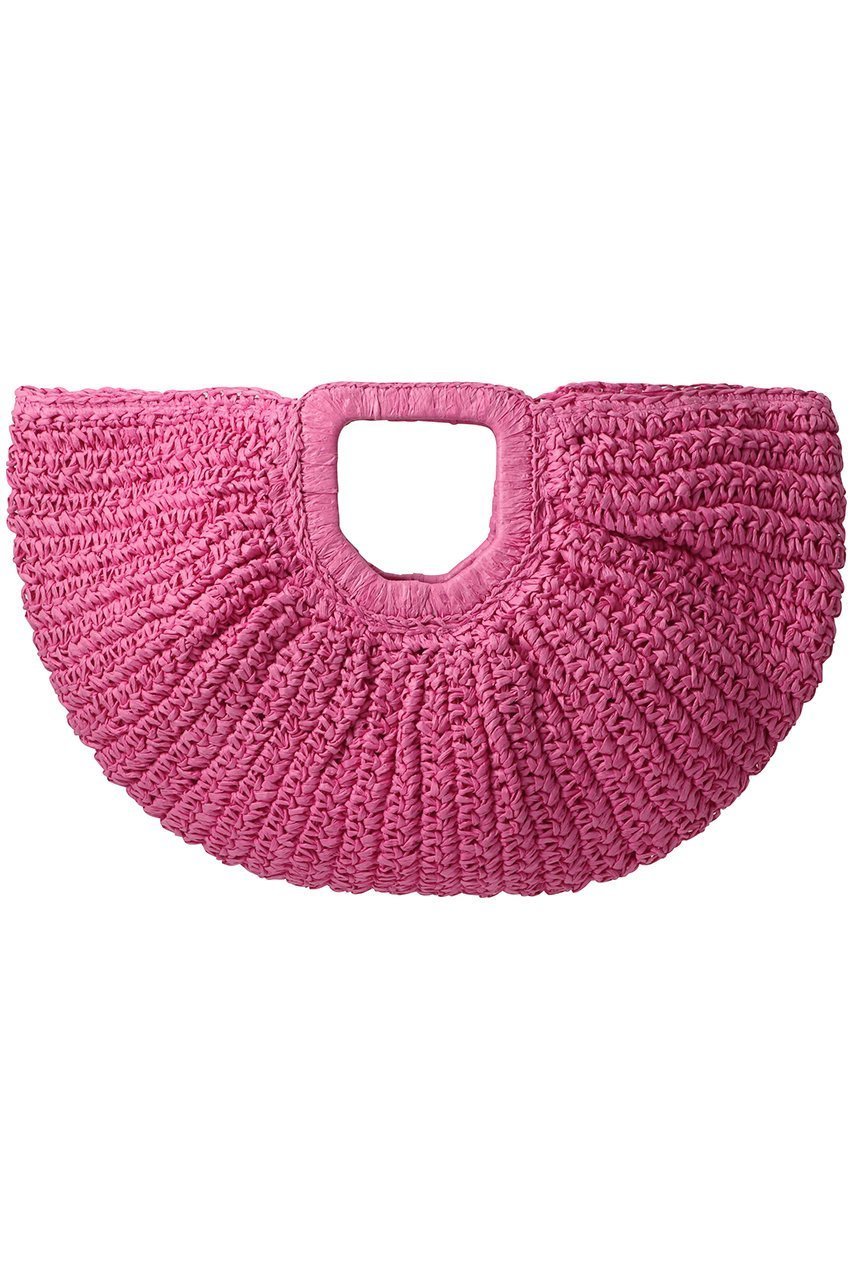 【エスメラルダ/Esmeralda】の【GAIMO】アーチ型ハンドバッグ インテリア・キッズ・メンズ・レディースファッション・服の通販 founy(ファニー) 　ファッション　Fashion　レディースファッション　Fashion for Women　バッグ　Bags　シューズ　Shoes, Footwear　ポケット　Pocket, Pocket Detail　ラフィア　Raffia, Natural Straw　夏　Summer　春　Spring　S/S・春夏　SS, Spring/Summer, Warm Season　ピンク|ID: prp329100004885664 ipo3291000000036472918