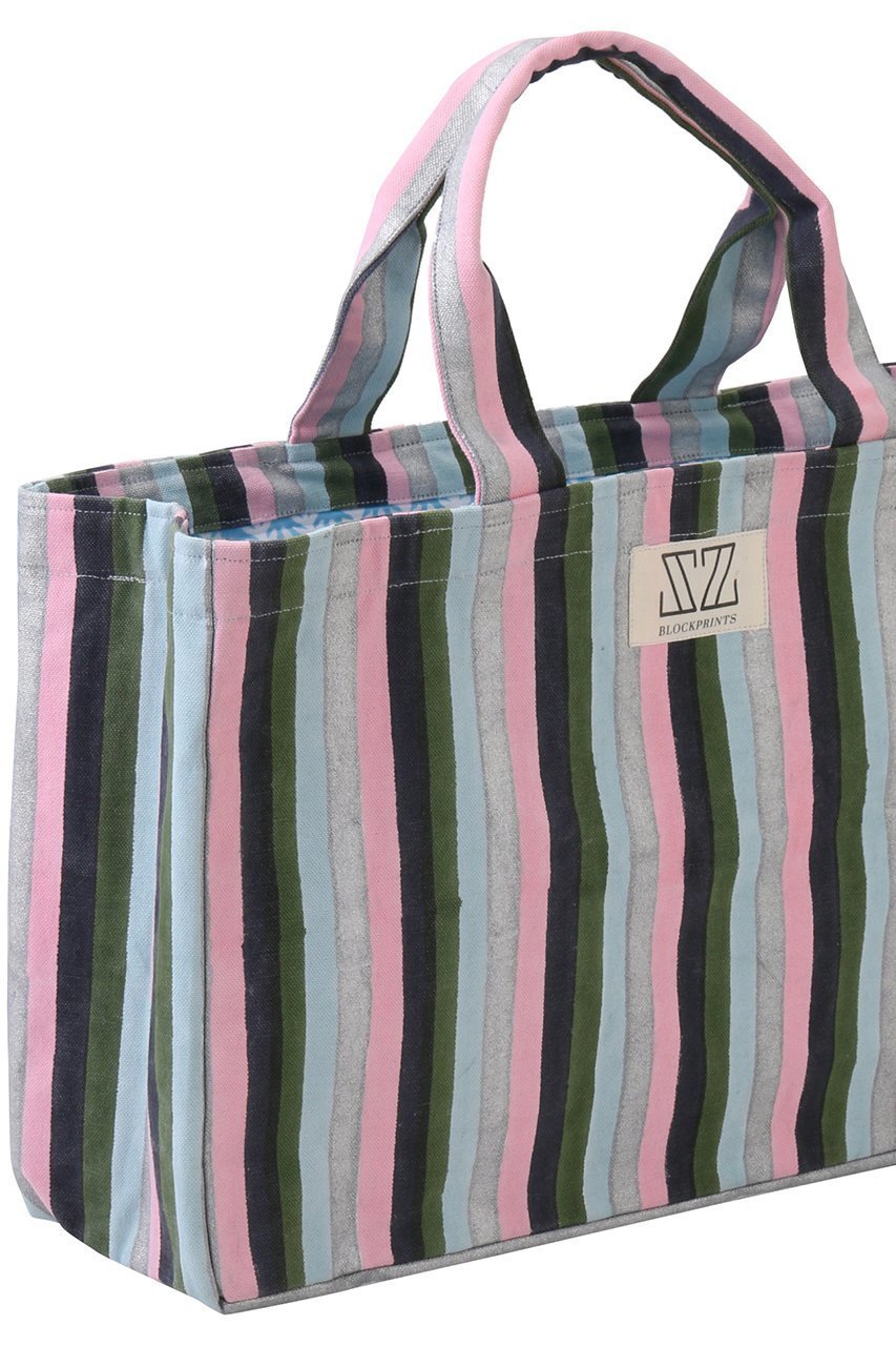 【エスゼット ブロックプリント/SZ Blockprints】のMULTI STRIPE ショッパートート 大人の最旬トレンドファッション＆コーディネート founy(ファウニー) 　ファッション　Fashion　レディースファッション　Fashion for Women　バッグ　Bags　ストライプ　Stripe, Striped Pattern　旅行　Travel　other-4|ID: prp329100004885692 ipo3291000000036926924
