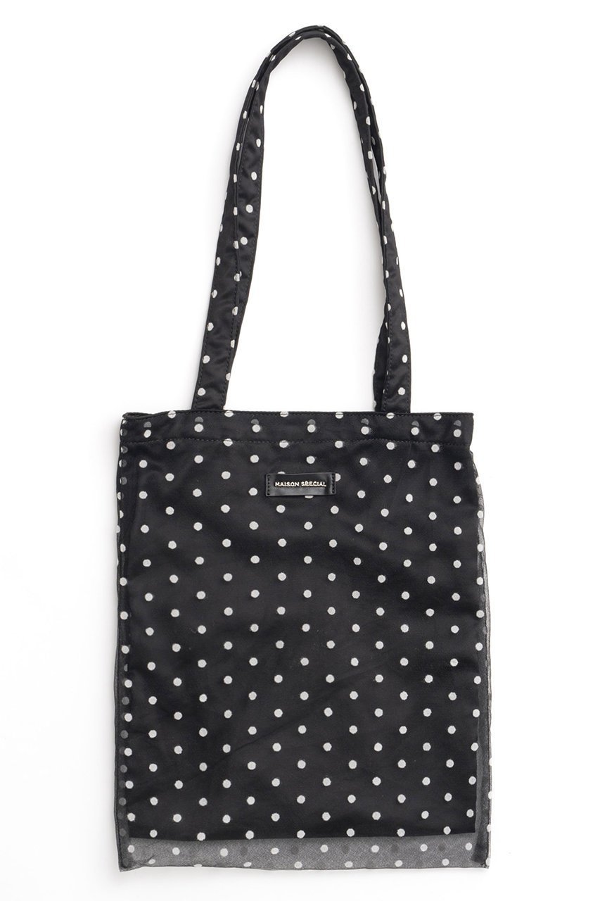 【メゾンスペシャル/MAISON SPECIAL】のTulle Combination Tote Bag/チュールコンビトートバッグ 人気、トレンドファッション・服の通販 founy(ファニー) 　ファッション　Fashion　レディースファッション　Fashion for Women　バッグ　Bags　コンビ　Combo, Combination Style　シンプル　Simple, Minimal　チュール　Tulip, Tulip Motif　ドット　Polka Dot, Dot Pattern　ポーチ　Pouch, Small Case　other-2|ID: prp329100004885740 ipo3291000000036473659