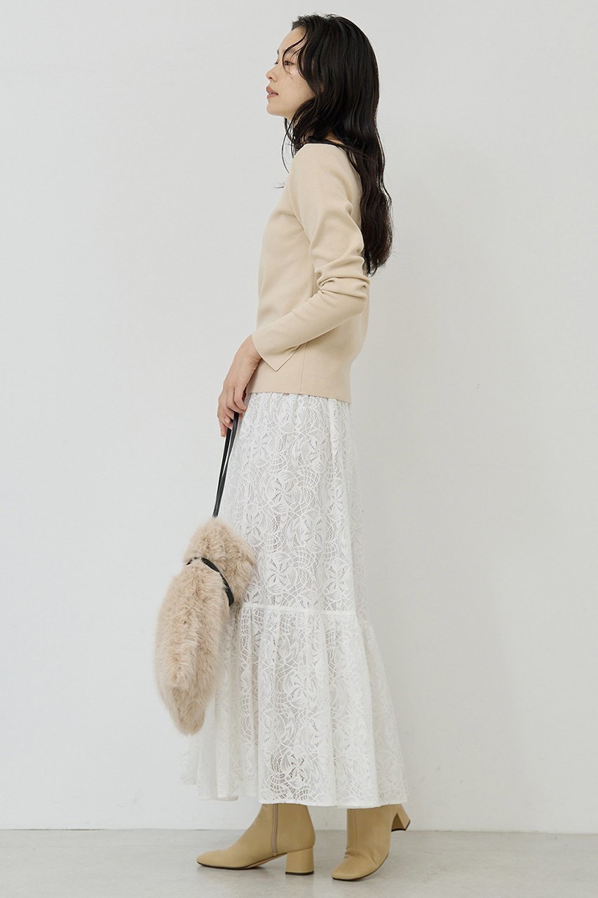 【ガリャルダガランテ/GALLARDAGALANTE】のボートニットプルオーバー 人気、トレンドファッション・服の通販 founy(ファニー) 　ファッション　Fashion　レディースファッション　Fashion for Women　トップス・カットソー　Cut & Sew Tops　ニット　Knit Tops & Sweaters　カジュアルプルオーバー・ニットトップス　Pullovers & Knit Tops / Casual Pullovers　おすすめ　Recommended / Our Picks　インナー　Innerwear　エレガント 上品　Elegant　サロペット　Overalls, Salopette　ジャケット　Jacket, Outerwear　デコルテ　Décolleté, Neckline　other-4|ID: prp329100004885845 ipo3291000000036474672