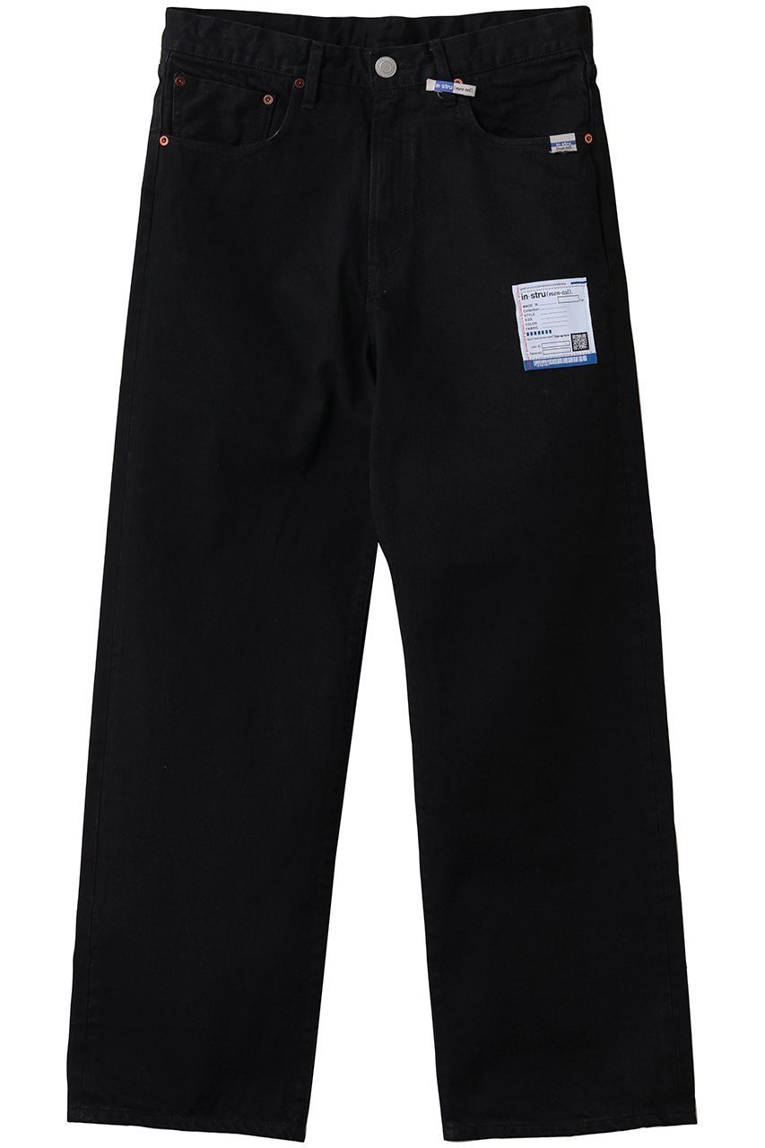 【メゾン ミハラヤスヒロ/Maison MIHARA YASUHIRO / MEN】の【MEN】【in-stru(men-tal).】ONE WASHED SELVAGE デニム ストレート パンツ インテリア・キッズ・メンズ・レディースファッション・服の通販 founy(ファニー) 　ファッション　Fashion　メンズファッション　Fashion for Men　ボトムス　Bottoms　デニムパンツ・ジーンズ　Denim Pants　ストレート　Straight, Straight Cut　スマート　Smart, Elegant　デニム　Denim, Jeans Material　ブラック|ID: prp329100004885848 ipo3291000000036474708