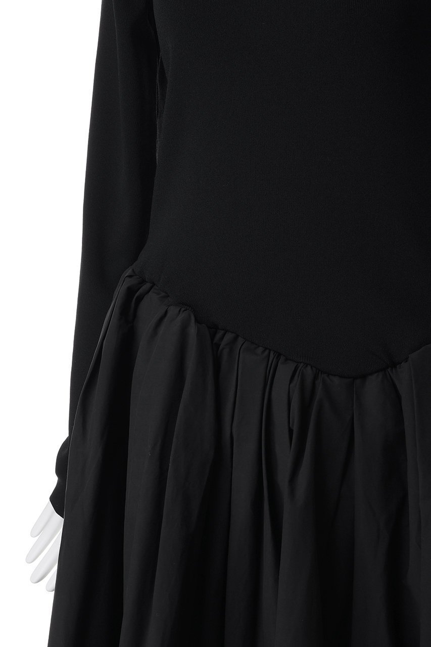 【ハー/HER.】のギャザーフレアドッキングワンピース 人気、トレンドファッション・服の通販 founy(ファニー) 　ファッション　Fashion　レディースファッション　Fashion for Women　ワンピース　Dresses　チュニック　Tunic Tops & Dresses　とろみ　Fluid, Flowy Fabric　ギャザー　Gathered, Ruffled　チュニック　Tunic, Long Top　ドッキング　Docking, Mixed Material　フレア　Flare, Flared　ロング　Long, Long-Length　エレガント 上品　Elegant　other-5|ID: prp329100004885867 ipo3291000000036475084