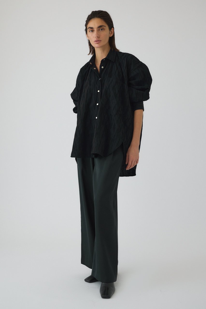 【リムアーク/RIM.ARK】のTuck pleats back volume SH/シャツ 人気、トレンドファッション・服の通販 founy(ファニー) 　ファッション　Fashion　レディースファッション　Fashion for Women　トップス・カットソー　Cut & Sew Tops　シャツ・ブラウス・オフィスカジュアル　Elegant Blouses & Button-Ups　シンプル　Simple, Minimal　スリーブ　Sleeve, Long Sleeve / Short Sleeve　モダン　Modern, Contemporary　リュクス　Luxury, Elegant, High-End, Chic　ロング　Long, Long-Length　定番　Standard, Basic Item　other-7|ID: prp329100004885869 ipo3291000000036475110