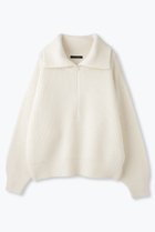 【レリル/lelill】のワッフルハーフZIPニット 人気、トレンドファッション・服の通販 founy(ファニー) ファッション Fashion レディースファッション Fashion for Women トップス・カットソー Cut & Sew Tops ニット Knit Tops & Sweaters カジュアルプルオーバー・ニットトップス Pullovers & Knit Tops / Casual Pullovers ハーフ Half, Half-Length プレーン Plain, Simple ワッフル Waffle, Waffle Knit 人気 Popular, Best Seller thumbnail オフホワイト|ID: prp329100004885875 ipo3291000000036475159