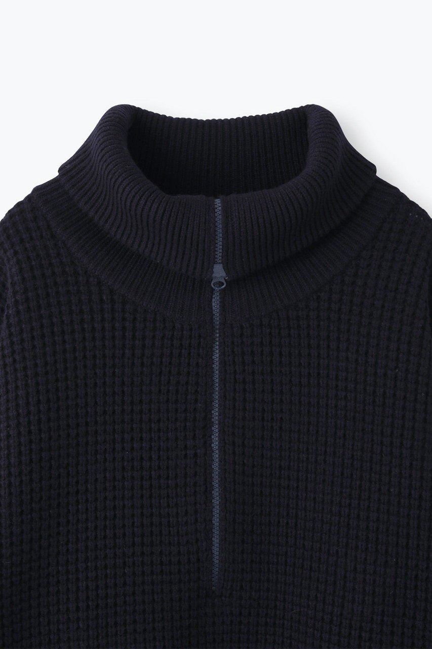 【レリル/lelill】のワッフルハーフZIPニット 人気、トレンドファッション・服の通販 founy(ファニー) 　ファッション　Fashion　レディースファッション　Fashion for Women　トップス・カットソー　Cut & Sew Tops　ニット　Knit Tops & Sweaters　カジュアルプルオーバー・ニットトップス　Pullovers & Knit Tops / Casual Pullovers　ハーフ　Half, Half-Length　プレーン　Plain, Simple　ワッフル　Waffle, Waffle Knit　人気　Popular, Best Seller　other-3|ID: prp329100004885875 ipo3291000000036475162