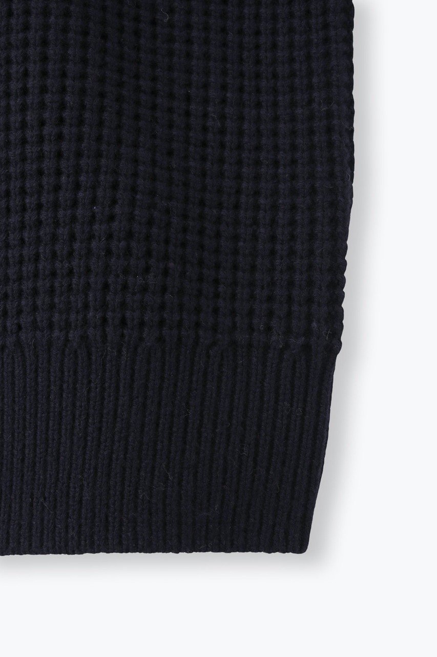 【レリル/lelill】のワッフルハーフZIPニット 人気、トレンドファッション・服の通販 founy(ファニー) 　ファッション　Fashion　レディースファッション　Fashion for Women　トップス・カットソー　Cut & Sew Tops　ニット　Knit Tops & Sweaters　カジュアルプルオーバー・ニットトップス　Pullovers & Knit Tops / Casual Pullovers　ハーフ　Half, Half-Length　プレーン　Plain, Simple　ワッフル　Waffle, Waffle Knit　人気　Popular, Best Seller　other-6|ID: prp329100004885875 ipo3291000000036475168