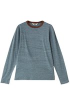 【オブラダ/Oblada】のマルチボーダーロングTシャツ 人気、トレンドファッション・服の通販 founy(ファニー) ファッション Fashion レディースファッション Fashion for Women トップス・カットソー Cut & Sew Tops シャツ・ブラウス・オフィスカジュアル Elegant Blouses & Button-Ups ロングTシャツ・Tシャツ Longline T-Shirts & Tees カットソー・ベーシックTシャツ Cut-and-Sewn Tops / Stretch Tees & Basics インナー Innerwear スリーブ Sleeve, Long Sleeve / Short Sleeve ボーダー Border, Stripe ロング Long, Long-Length thumbnail チョコミント|ID: prp329100004885939 ipo3291000000036476201