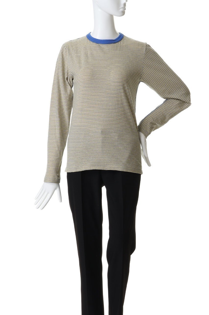 【オブラダ/Oblada】のマルチボーダーロングTシャツ 人気、トレンドファッション・服の通販 founy(ファニー) 　ファッション　Fashion　レディースファッション　Fashion for Women　トップス・カットソー　Cut & Sew Tops　シャツ・ブラウス・オフィスカジュアル　Elegant Blouses & Button-Ups　ロングTシャツ・Tシャツ　Longline T-Shirts & Tees　カットソー・ベーシックTシャツ　Cut-and-Sewn Tops / Stretch Tees & Basics　インナー　Innerwear　スリーブ　Sleeve, Long Sleeve / Short Sleeve　ボーダー　Border, Stripe　ロング　Long, Long-Length　other-2|ID: prp329100004885939 ipo3291000000036476206