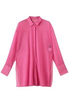 【アンクレイヴ/uncrave】のトリコットシフォン ロングシャツ 人気、トレンドファッション・服の通販 founy(ファニー) ファッション Fashion レディースファッション Fashion for Women トップス・カットソー Cut & Sew Tops シャツ・ブラウス・オフィスカジュアル Elegant Blouses & Button-Ups ギャザー Gathered, Ruffled シアー Sheer, See-Through シフォン Chiffon, Lightweight Fabric ストレッチ Stretch, Stretchy Fabric スリット Slit, Slit Detail スリーブ Sleeve, Long Sleeve / Short Sleeve ロング Long, Long-Length エレガント 上品 Elegant thumbnail ピンク|ID: prp329100004885944 ipo3291000000036476246