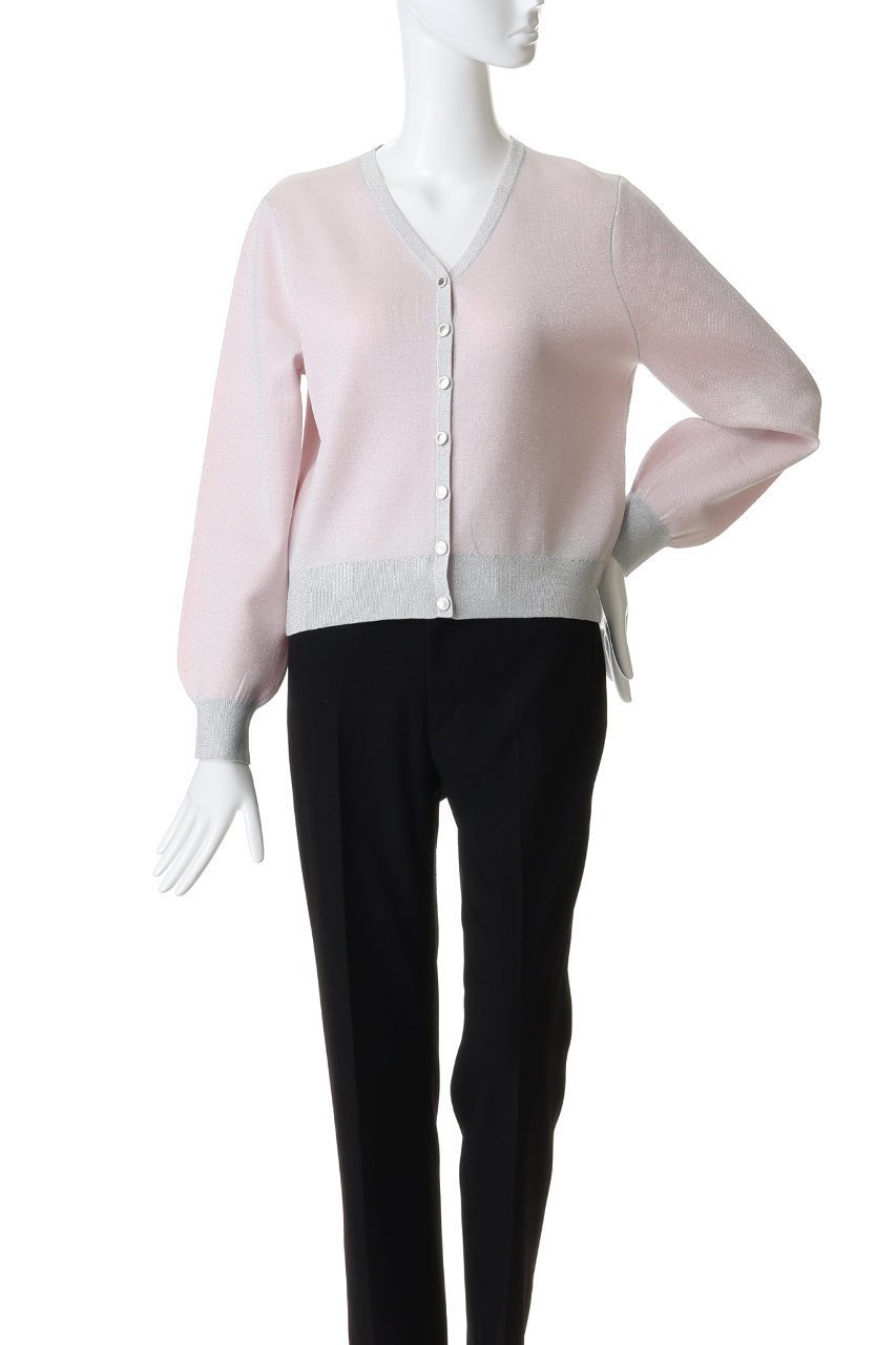 【アナイ/ANAYI】のシアーラメダブルウィーブVカーディガン 人気、トレンドファッション・服の通販 founy(ファニー) 　ファッション　Fashion　レディースファッション　Fashion for Women　トップス・カットソー　Cut & Sew Tops　ニット　Knit Tops & Sweaters　カーディガン・羽織り　Layered Style Cardigans　カーディガン　Cardigan, Knitwear　シアー　Sheer, See-Through　スリーブ　Sleeve, Long Sleeve / Short Sleeve　ロング　Long, Long-Length　other-2|ID: prp329100004885960 ipo3291000000036476402