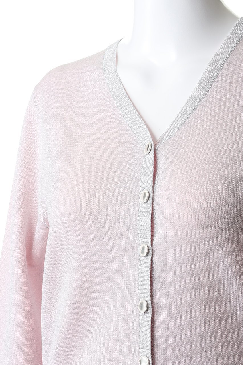 【アナイ/ANAYI】のシアーラメダブルウィーブVカーディガン 人気、トレンドファッション・服の通販 founy(ファニー) 　ファッション　Fashion　レディースファッション　Fashion for Women　トップス・カットソー　Cut & Sew Tops　ニット　Knit Tops & Sweaters　カーディガン・羽織り　Layered Style Cardigans　カーディガン　Cardigan, Knitwear　シアー　Sheer, See-Through　スリーブ　Sleeve, Long Sleeve / Short Sleeve　ロング　Long, Long-Length　other-5|ID: prp329100004885960 ipo3291000000036476408