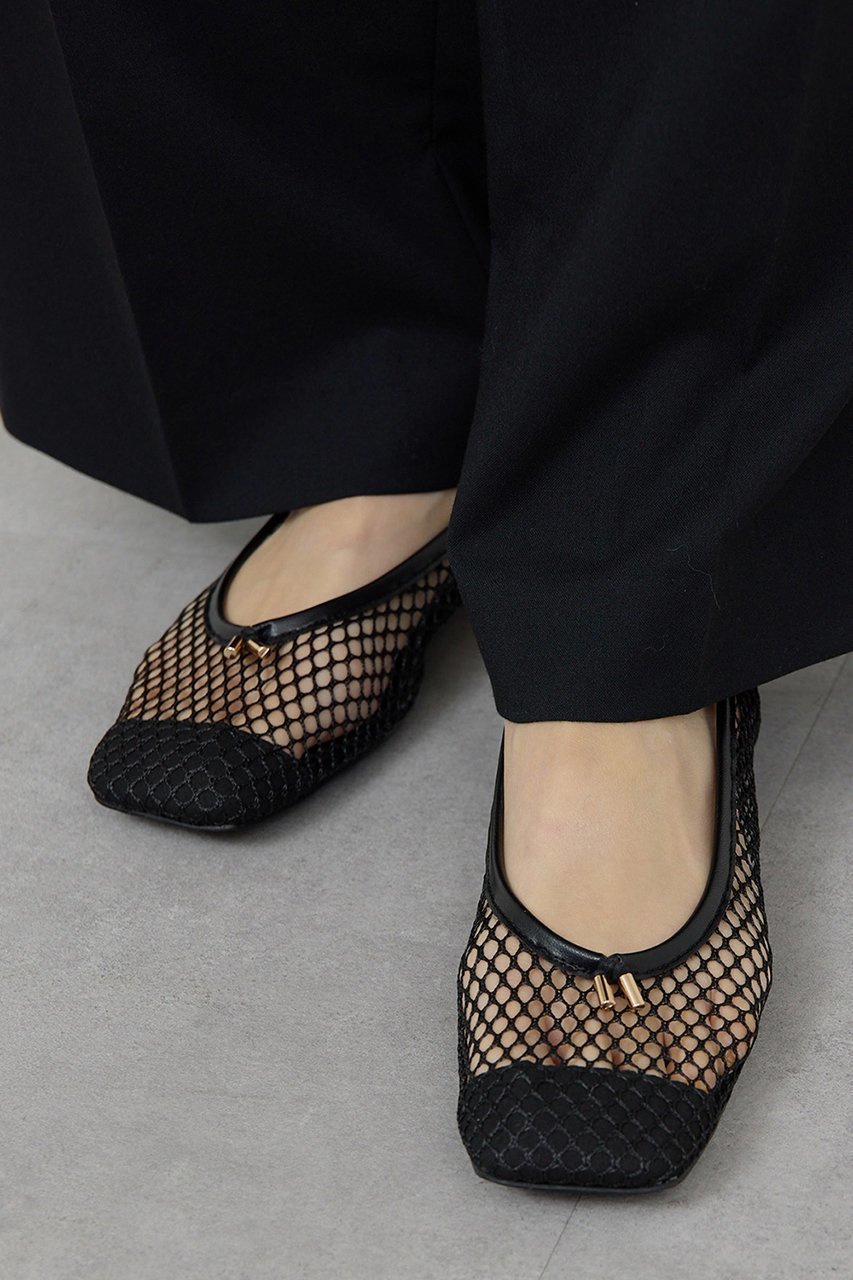 【ガリャルダガランテ/GALLARDAGALANTE】の【2.718】メッシュフラットシューズ インテリア・キッズ・メンズ・レディースファッション・服の通販 founy(ファニー) 　ファッション　Fashion　レディースファッション　Fashion for Women　シューズ　Shoes, Footwear　バランス　Balance, Style Balance　フラット　Flat, Flat Shoes　メッシュ　Mesh, Net Fabric　再入荷　Restock / Back in Stock　ブラック|ID: prp329100004885982 ipo3291000000036476611