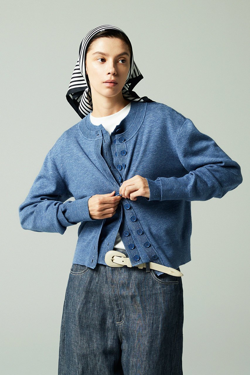 【オーヴィル/EAUVIRE】のカシミヤヘンプカーディガン 人気、トレンドファッション・服の通販 founy(ファニー) 　ファッション　Fashion　レディースファッション　Fashion for Women　トップス・カットソー　Cut & Sew Tops　ニット　Knit Tops & Sweaters　カーディガン・羽織り　Layered Style Cardigans　イタリア　Italy　エレガント 上品　Elegant　カーディガン　Cardigan, Knitwear　シルク　Silk, 100% Silk　ドレープ　Drape, Draping Fabric　バランス　Balance, Style Balance　ワイドリブ　Wide Rib, Wide Ribbed Knit　other-8|ID: prp329100004885985 ipo3291000000036476661