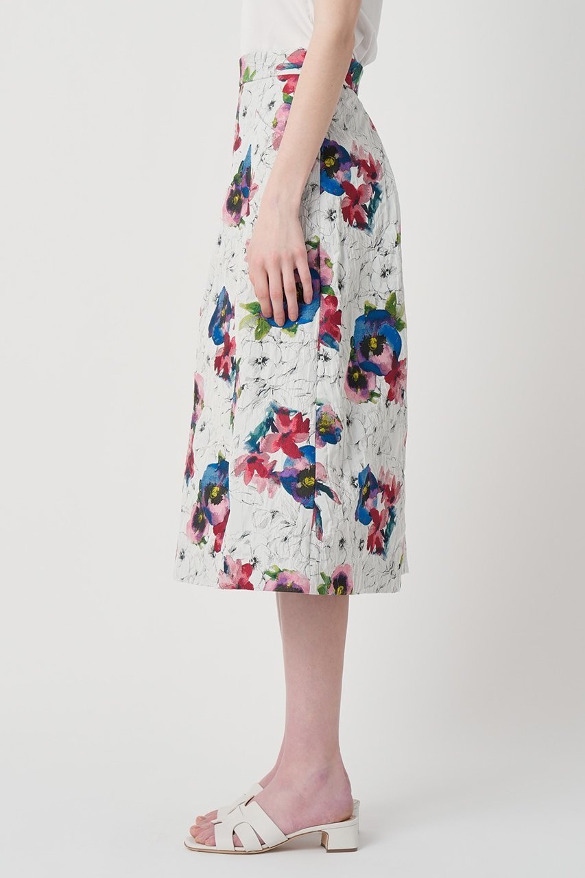 【アナイ/ANAYI】のふくれフラワージャガードフレアスカート 人気、トレンドファッション・服の通販 founy(ファニー) 　ファッション　Fashion　レディースファッション　Fashion for Women　スカート　Skirts　Aライン・フレアスカート　A-Line & Flared Skirts　おすすめ　Recommended / Our Picks　イタリア　Italy　ジャカード／ジャガード　Jacquard, Woven Pattern　スペシャル　Special, Limited Edition　ポケット　Pocket, Pocket Detail　ラグジュアリー　Luxury, Elegant　other-8|ID: prp329100004885993 ipo3291000000036476800