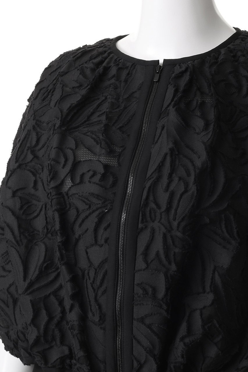 【オーヴィル/EAUVIRE】のバルーンブルゾン 人気、トレンドファッション・服の通販 founy(ファニー) 　ファッション　Fashion　レディースファッション　Fashion for Women　アウター　Coat / Outerwear Collection　レディースジャケット・軽アウター　Jackets　ブルゾンジャケット・スポーティアウター　Blouson Jackets　ショート　Short, Short Length　シルク　Silk, 100% Silk　ジャカード／ジャガード　Jacquard, Woven Pattern　ジャケット　Jacket, Outerwear　ドローコード　Drawcord, Drawstring Cord　バルーン　Balloon, Balloon Silhouette　ブルゾン　Blouson, Bomber Jacket　メッシュ　Mesh, Net Fabric　春　Spring　other-5|ID: prp329100004886027 ipo3291000000036477309