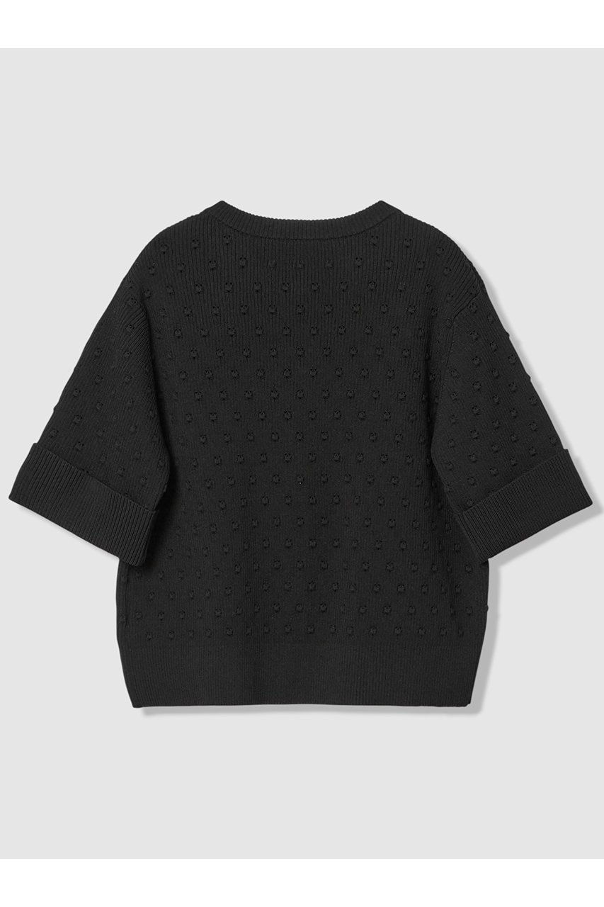 【アルアバイル/allureville】の【LOULOU WILLOUGHBY】アイレット半袖カーディガン 人気、トレンドファッション・服の通販 founy(ファニー) 　ファッション　Fashion　レディースファッション　Fashion for Women　トップス・カットソー　Cut & Sew Tops　ニット　Knit Tops & Sweaters　カーディガン・羽織り　Layered Style Cardigans　アイレット　Eyelet Lace　カーディガン　Cardigan, Knitwear　シンプル　Simple, Minimal　ドット　Polka Dot, Dot Pattern　ビジュー　Bijou, Jewel-like Accent　人気　Popular, Best Seller　半袖　Short Sleeve, Half Sleeve　夏　Summer　新作・新入荷　New Arrivals / New In　other-2|ID: prp329100004886034 ipo3291000000036477390