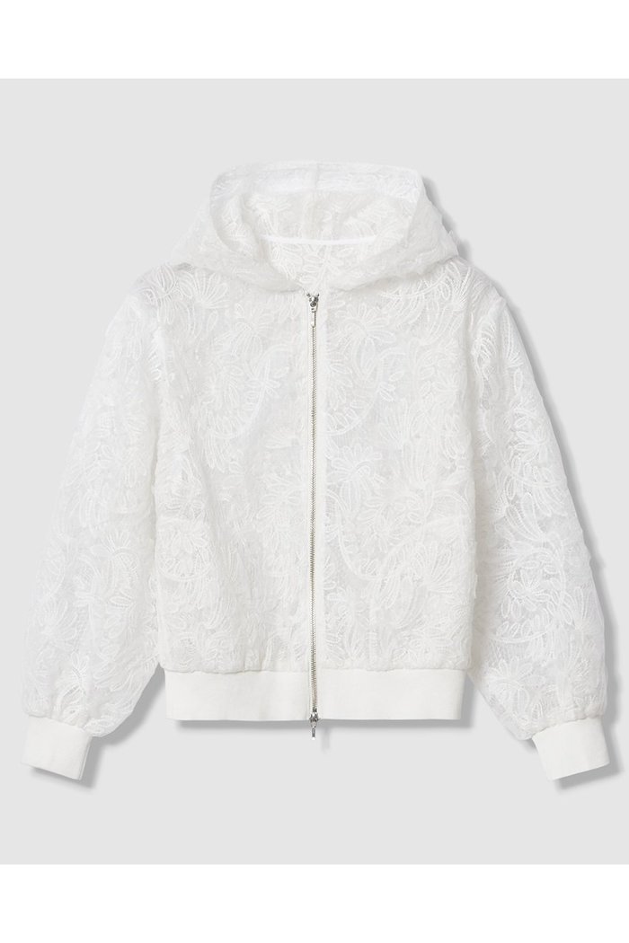 【アナイ/ANAYI】のチュールコードレースフーディブルゾン インテリア・キッズ・メンズ・レディースファッション・服の通販 founy(ファニー) https://founy.com/ ファッション Fashion レディースファッション Fashion for Women アウター Coat / Outerwear Collection レディースジャケット・軽アウター Jackets ブルゾンジャケット・スポーティアウター Blouson Jackets インナー Innerwear ジャケット Jacket, Outerwear チュール Tulip, Tulip Motif ブルゾン Blouson, Bomber Jacket ボタニカル Botanical, Floral Pattern レース Lace, Lace Fabric 再入荷 Restock / Back in Stock |ID: prp329100004886037 ipo3291000000036477412