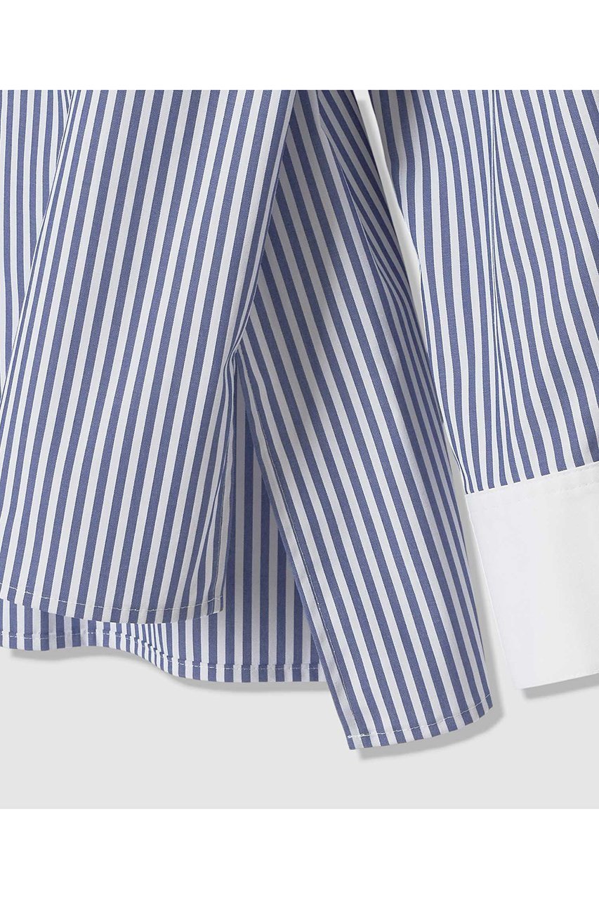 【アナイ/ANAYI】のコットンブロード衿刺繍シャツ 人気、トレンドファッション・服の通販 founy(ファニー) 　ファッション　Fashion　レディースファッション　Fashion for Women　トップス・カットソー　Cut & Sew Tops　シャツ・ブラウス・オフィスカジュアル　Elegant Blouses & Button-Ups　おすすめ　Recommended / Our Picks　インナー　Innerwear　ジャケット　Jacket, Outerwear　ストライプ　Stripe, Striped Pattern　スリーブ　Sleeve, Long Sleeve / Short Sleeve　ブロード　Broadcloth, Fine Cotton　ロング　Long, Long-Length　other-4|ID: prp329100004886038 ipo3291000000036477439