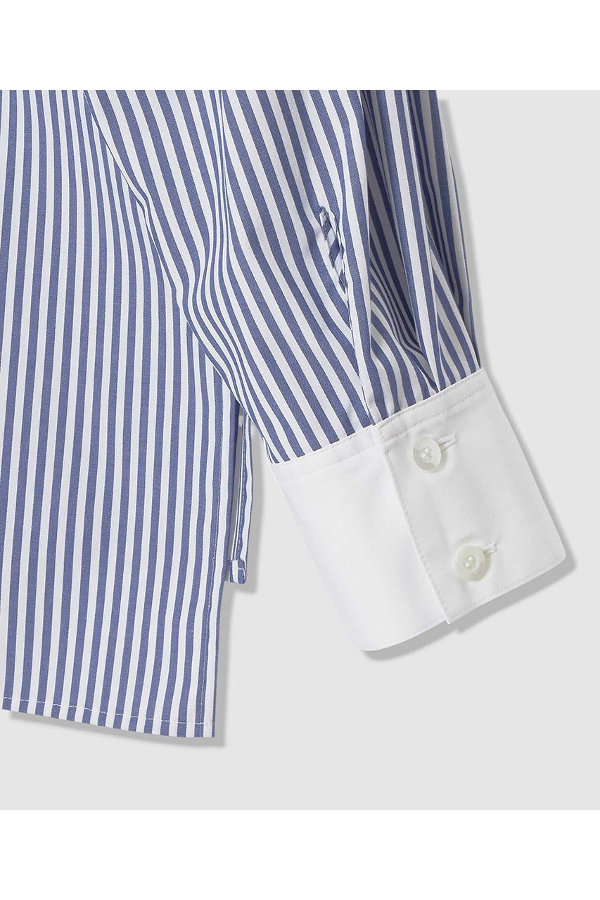 【アナイ/ANAYI】のコットンブロード衿刺繍シャツ 人気、トレンドファッション・服の通販 founy(ファニー) 　ファッション　Fashion　レディースファッション　Fashion for Women　トップス・カットソー　Cut & Sew Tops　シャツ・ブラウス・オフィスカジュアル　Elegant Blouses & Button-Ups　おすすめ　Recommended / Our Picks　インナー　Innerwear　ジャケット　Jacket, Outerwear　ストライプ　Stripe, Striped Pattern　スリーブ　Sleeve, Long Sleeve / Short Sleeve　ブロード　Broadcloth, Fine Cotton　ロング　Long, Long-Length　other-5|ID: prp329100004886038 ipo3291000000036477441