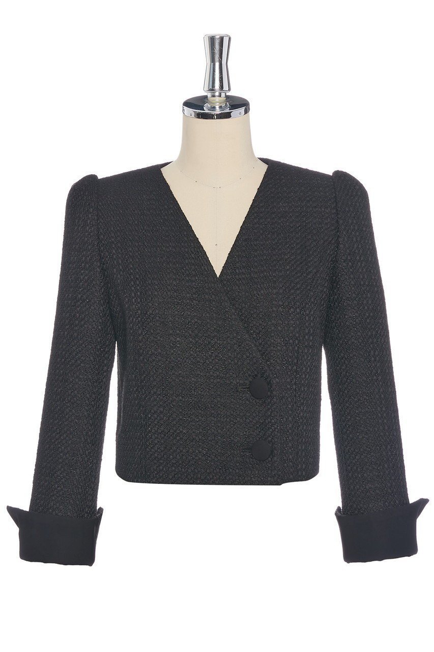 【デイジーリン/DAISY LIN】のWashable Tweed Royal Lady 人気、トレンドファッション・服の通販 founy(ファニー) 　ファッション　Fashion　レディースファッション　Fashion for Women　アウター　Coat / Outerwear Collection　コート・ロングコート・ピーコート　Long Coats, Peacoats & More　ウォッシャブル　Machine Washable　洗える　Machine Washable　コレクション　Collection, Seasonal Line　ショート　Short, Short Length　ジャケット　Jacket, Outerwear　スリット　Slit, Slit Detail　ツイード　Twill, Twill Weave　デコルテ　Décolleté, Neckline　ネックレス　Necklace, Pendant Necklace　フォルム　Silhouette, Form　ブローチ　Brooch, Pin Brooch　other-2|ID: prp329100004886057 ipo3291000000036477653