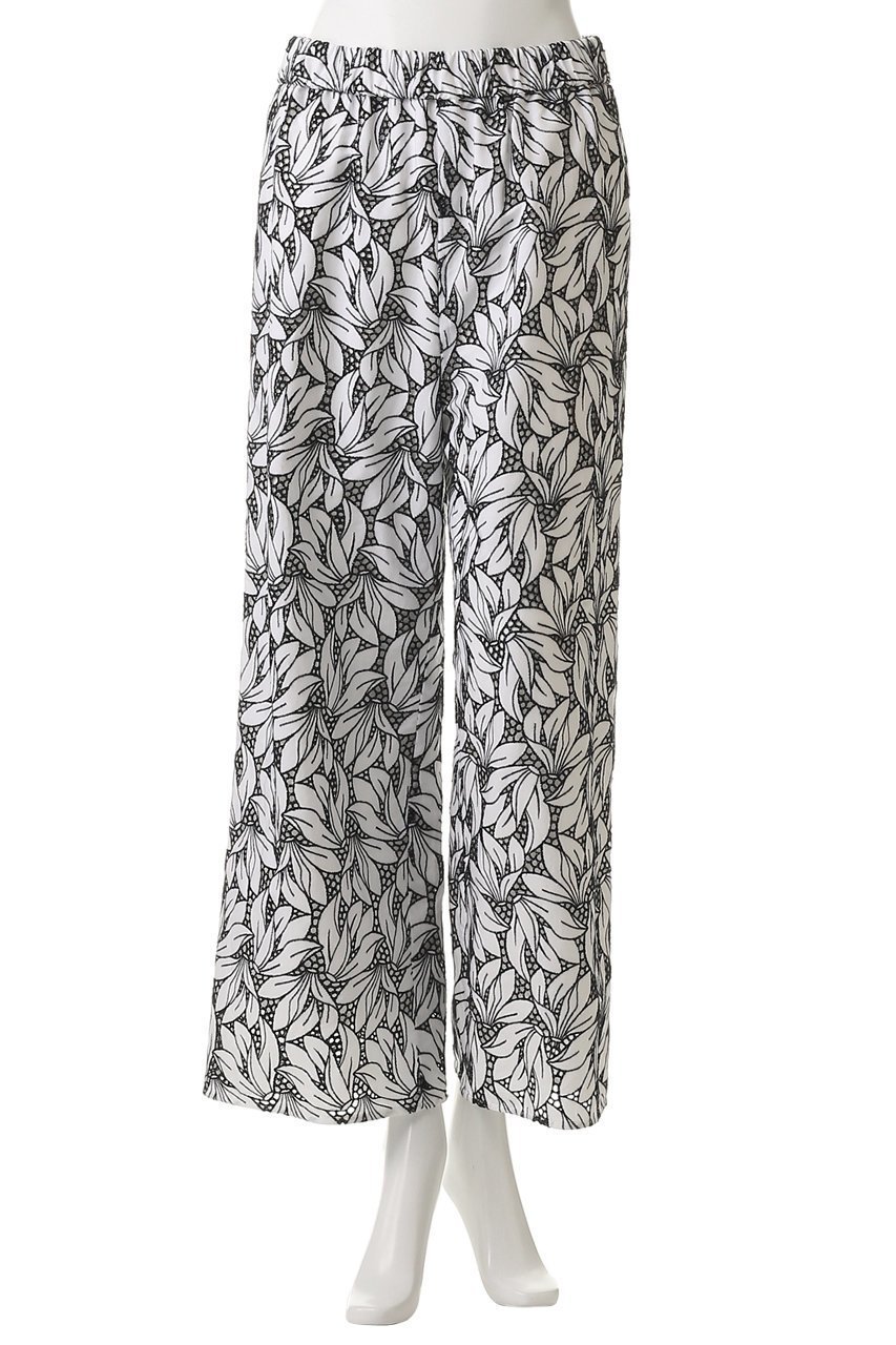 【ティッカ/TICCA】のフラワーレースパンツ 人気、トレンドファッション・服の通販 founy(ファニー) 　ファッション　Fashion　レディースファッション　Fashion for Women　パンツ　Pants & Trousers　ストレート　Straight, Straight Cut　スニーカー　Sneakers, Trainers　ダウン　Down, Puffer　フラワー　Flower, Floral　モダン　Modern, Contemporary　レース　Lace, Lace Fabric　other-2|ID: prp329100004886084 ipo3291000000036478150