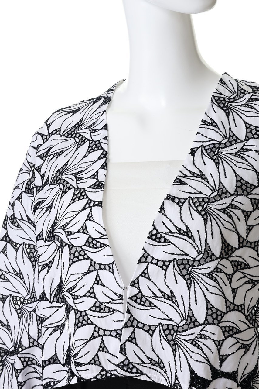 【ティッカ/TICCA】のフラワーレースジャケット 人気、トレンドファッション・服の通販 founy(ファニー) 　ファッション　Fashion　レディースファッション　Fashion for Women　アウター　Coat / Outerwear Collection　レディースジャケット・軽アウター　Jackets　ショート　Short, Short Length　ジャケット　Jacket, Outerwear　スリーブ　Sleeve, Long Sleeve / Short Sleeve　バランス　Balance, Style Balance　フラワー　Flower, Floral　ボトム　Bottoms, Lower Wear　モダン　Modern, Contemporary　レース　Lace, Lace Fabric　other-5|ID: prp329100004886085 ipo3291000000036478170