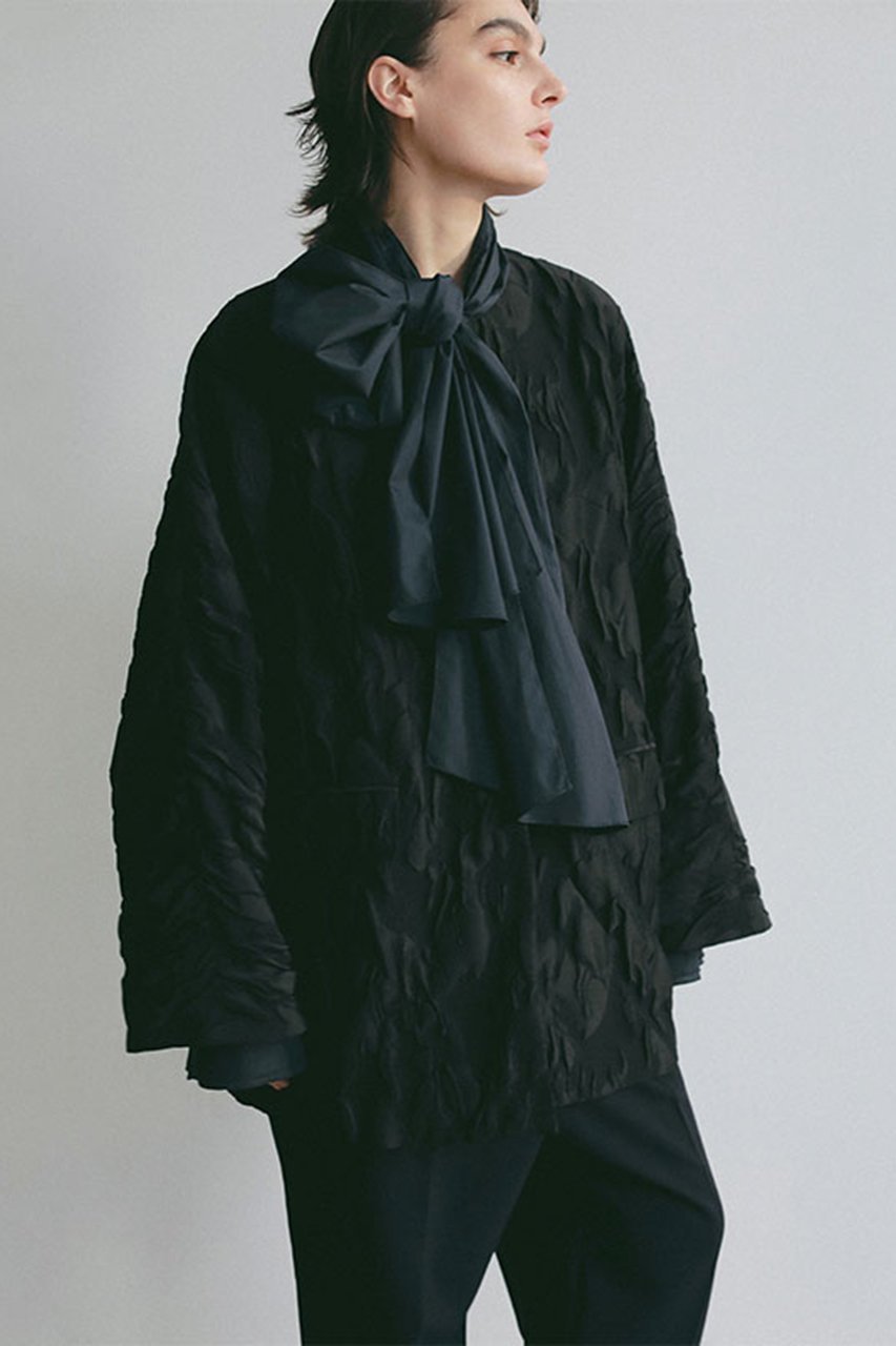 【エトレトウキョウ/ETRE TOKYO】の【SANTE】ドルマンスリーブジャガードコート 人気、トレンドファッション・服の通販 founy(ファニー) 　ファッション　Fashion　レディースファッション　Fashion for Women　アウター　Coat / Outerwear Collection　コート・ロングコート・ピーコート　Long Coats, Peacoats & More　ショート　Short, Short Length　ジャカード／ジャガード　Jacquard, Woven Pattern　セレモニー　Ceremony　フォルム　Silhouette, Form　ポケット　Pocket, Pocket Detail　ポンチョ　Poncho, Cape Style　エレガント 上品　Elegant　抗菌　Antibacterial, Bacteria-Resistant　other-2|ID: prp329100004886089 ipo3291000000036478275