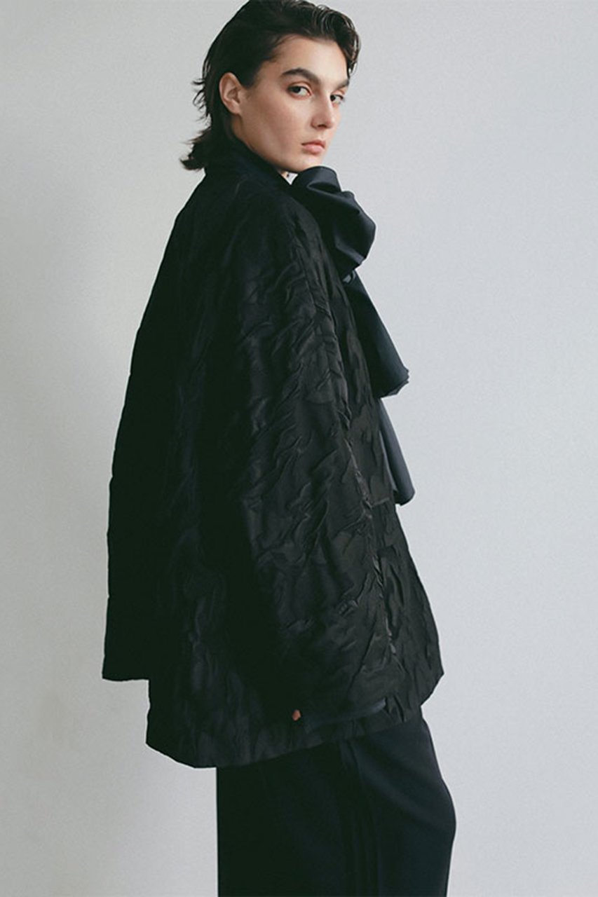 【エトレトウキョウ/ETRE TOKYO】の【SANTE】ドルマンスリーブジャガードコート 人気、トレンドファッション・服の通販 founy(ファニー) 　ファッション　Fashion　レディースファッション　Fashion for Women　アウター　Coat / Outerwear Collection　コート・ロングコート・ピーコート　Long Coats, Peacoats & More　ショート　Short, Short Length　ジャカード／ジャガード　Jacquard, Woven Pattern　セレモニー　Ceremony　フォルム　Silhouette, Form　ポケット　Pocket, Pocket Detail　ポンチョ　Poncho, Cape Style　エレガント 上品　Elegant　抗菌　Antibacterial, Bacteria-Resistant　other-3|ID: prp329100004886089 ipo3291000000036478276