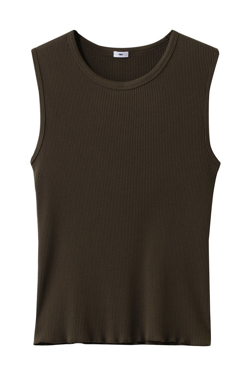 【ティッカ/TICCA】のスーピマテレコタンクトップ インテリア・キッズ・メンズ・レディースファッション・服の通販 founy(ファニー) 　ファッション　Fashion　レディースファッション　Fashion for Women　トップス・カットソー　Cut & Sew Tops　キャミソール&ノースリーブ　Camisoles & Sleeveless Tops　シャツ・ブラウス・オフィスカジュアル　Elegant Blouses & Button-Ups　ロングTシャツ・Tシャツ　Longline T-Shirts & Tees　カットソー・ベーシックTシャツ　Cut-and-Sewn Tops / Stretch Tees & Basics　インナー　Innerwear　キャミソール　Camisole, Spaghetti Strap Top　タンク　Tank Top, Sleeveless Top　テレコ　Ribbed, Rib Stitch　フィット　Fit, Slim Fit　ベーシック　Basic, Essential　カーキ|ID: prp329100004886093 ipo3291000000036478309