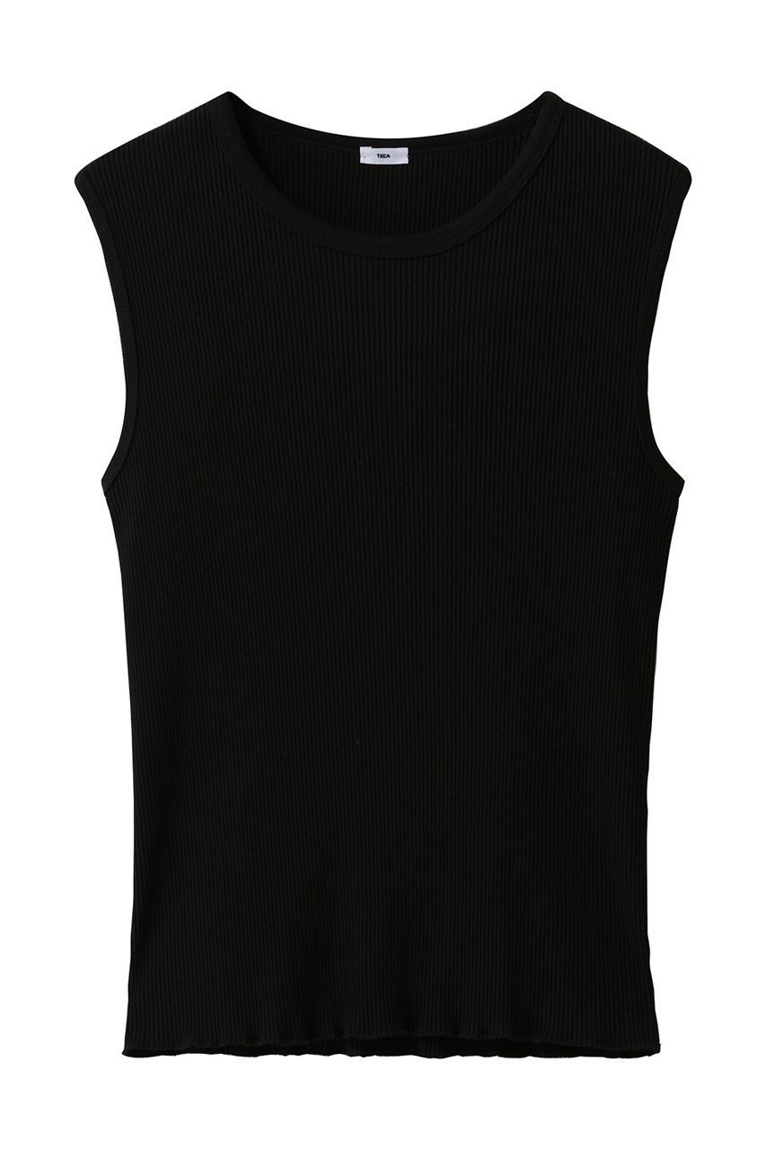 【ティッカ/TICCA】のスーピマテレコタンクトップ インテリア・キッズ・メンズ・レディースファッション・服の通販 founy(ファニー) 　ファッション　Fashion　レディースファッション　Fashion for Women　トップス・カットソー　Cut & Sew Tops　キャミソール&ノースリーブ　Camisoles & Sleeveless Tops　シャツ・ブラウス・オフィスカジュアル　Elegant Blouses & Button-Ups　ロングTシャツ・Tシャツ　Longline T-Shirts & Tees　カットソー・ベーシックTシャツ　Cut-and-Sewn Tops / Stretch Tees & Basics　インナー　Innerwear　キャミソール　Camisole, Spaghetti Strap Top　タンク　Tank Top, Sleeveless Top　テレコ　Ribbed, Rib Stitch　フィット　Fit, Slim Fit　ベーシック　Basic, Essential　ブラック|ID: prp329100004886093 ipo3291000000036478311