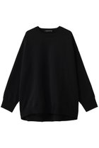 【ミズイロ インド/mizuiro ind】のcrew neck wide P/O プルオーバー 人気、トレンドファッション・服の通販 founy(ファニー) ファッション Fashion レディースファッション Fashion for Women トップス・カットソー Cut & Sew Tops ニット Knit Tops & Sweaters カジュアルプルオーバー・ニットトップス Pullovers & Knit Tops / Casual Pullovers シンプル Simple, Minimal ヘムライン Hemline, Bottom Cut ワイド Wide, Wide Fit 再入荷 Restock / Back in Stock thumbnail black|ID: prp329100004886113 ipo3291000000036478645