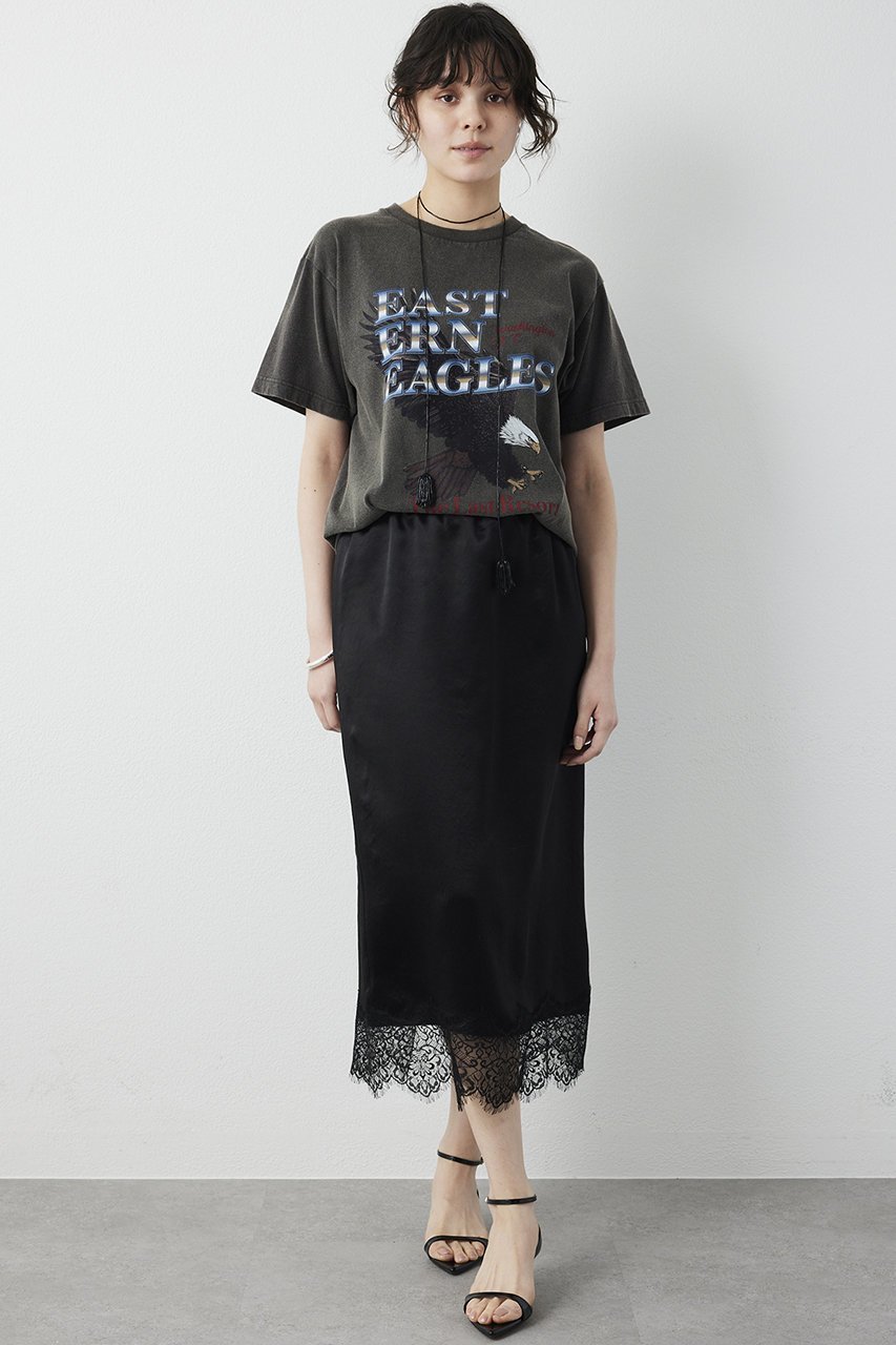 【ウィムガゼット/Whim Gazette】のサテンレーススカート 人気、トレンドファッション・服の通販 founy(ファニー) 　ファッション　Fashion　レディースファッション　Fashion for Women　スカート　Skirts　ロングスカート　Long Skirts / Maxi & Midi Skirts　おすすめ　Recommended / Our Picks　エレガント 上品　Elegant　カットソー　Cut and Sewn Top　サテン　Satin, Glossy Fabric　スリット　Slit, Slit Detail　デニム　Denim, Jeans Material　レース　Lace, Lace Fabric　ロング　Long, Long-Length　新作・新入荷　New Arrivals / New In　other-2|ID: prp329100004886116 ipo3291000000036478661