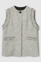 【アルアバイル/allureville】のミックスツイードフレアジレ 人気、トレンドファッション・服の通販 founy(ファニー) ファッション Fashion レディースファッション Fashion for Women アウター Coat / Outerwear Collection レディースジャケット・軽アウター Jackets ジャケット Jacket, Outerwear ツイード Twill, Twill Weave ベスト Vest, Waistcoat 無地 Plain, Solid Color thumbnail ブラック|ID: prp329100004886121 ipo3291000000036478712