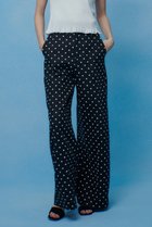 【アルアバイル/allureville】の【LOULOU WILLOUGHBY】リネン混ドットワイドパンツ 人気、トレンドファッション・服の通販 founy(ファニー) ファッション Fashion レディースファッション Fashion for Women パンツ Pants & Trousers シンプル Simple, Minimal ジョーゼット Georgette, Semi-Sheer Fabric ドット Polka Dot, Dot Pattern バランス Balance, Style Balance プリント Print, Printed Pattern リネン Linen, Linen Fabric ワイド Wide, Wide Fit 吸水 Absorbent, Quick-Dry 夏 Summer thumbnail ブラック系|ID: prp329100004886142 ipo3291000000036478964
