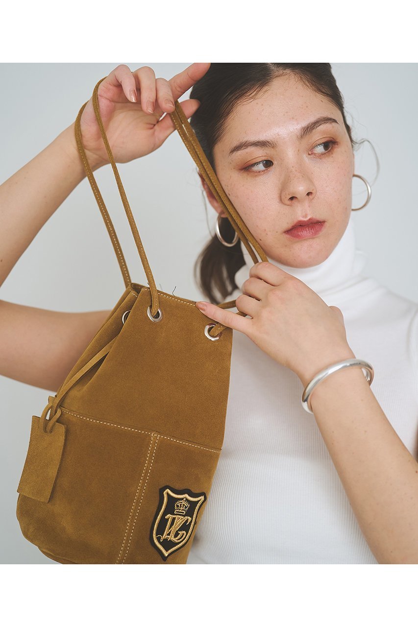 【ウィムガゼット/Whim Gazette】の【MARCO MASI】スエードワッペン巾着 人気、トレンドファッション・服の通販 founy(ファニー) 　ファッション　Fashion　レディースファッション　Fashion for Women　バッグ　Bags　イタリア　Italy　巾着　Drawstring Bag, Kinchaku　ショルダー　Shoulder, Shoulder Strap　シンプル　Simple, Minimal　定番　Standard, Basic Item　なめらか　Smooth, Silky Texture　人気　Popular, Best Seller　バケツ　Bucket, Bucket Style　フォルム　Silhouette, Form　別注　Limited Edition, Custom Order　ミラノ　Milano Style, Italian-Inspired　エレガント 上品　Elegant　新作・新入荷　New Arrivals / New In　other-3|ID: prp329100004886152 ipo3291000000036479096