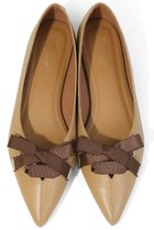 【ダニエラ アンド ジェマ/Daniella & GEMMA】のグログランリボンモチーフパンプス ベージュ|ID: prp329100004886156 ipo3291000000036930513