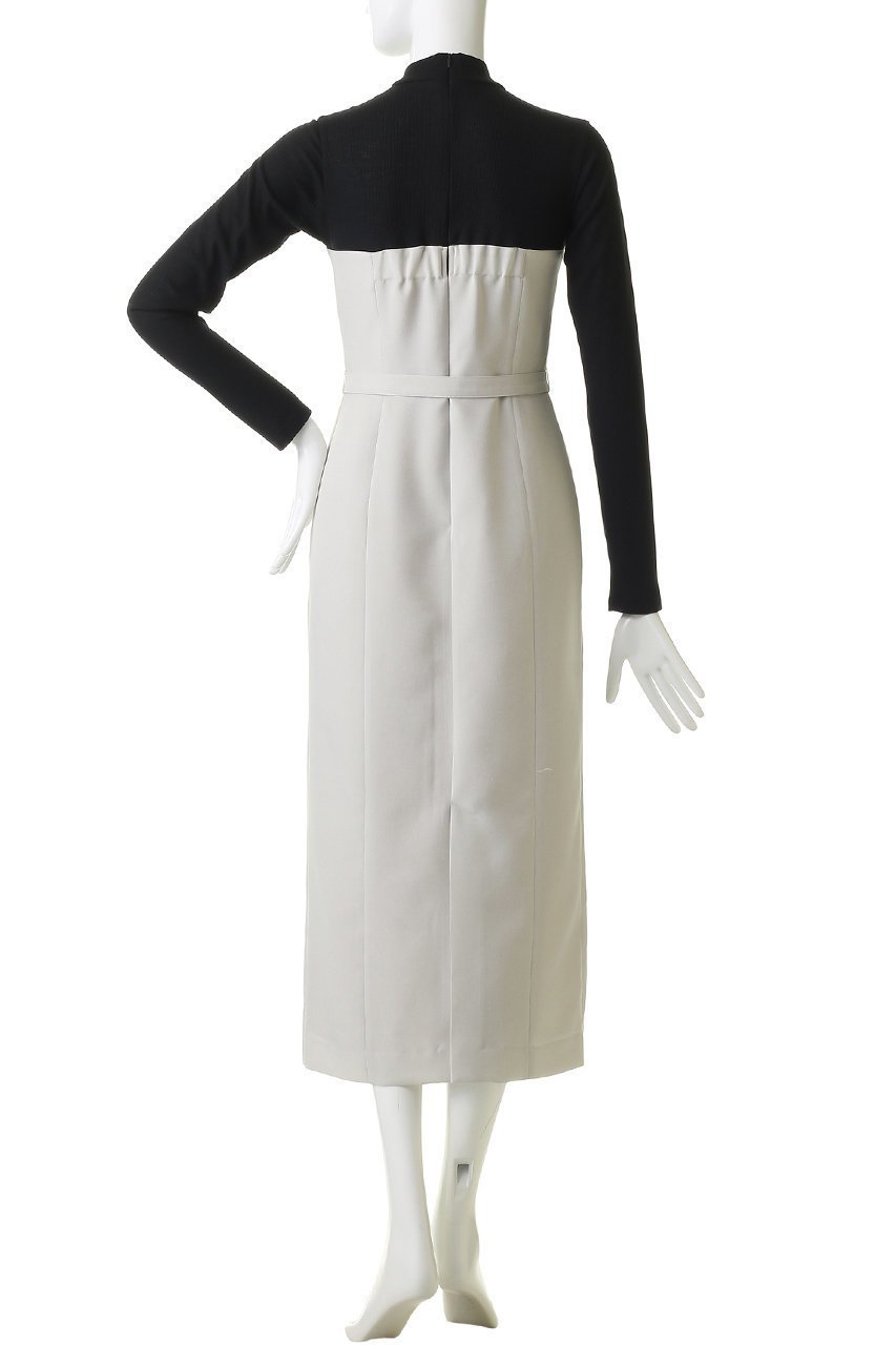 【アルアバイル/allureville】のスラブオックステレココンビワンピース 人気、トレンドファッション・服の通販 founy(ファニー) 　ファッション　Fashion　レディースファッション　Fashion for Women　ワンピース　Dresses　チュニック　Tunic Tops & Dresses　チュニック　Tunic, Long Top　テレコ　Ribbed, Rib Stitch　フィット　Fit, Slim Fit　ロング　Long, Long-Length　ビジネス 仕事 通勤　Business / Work / Commuting　再入荷　Restock / Back in Stock　other-4|ID: prp329100004886178 ipo3291000000036479455