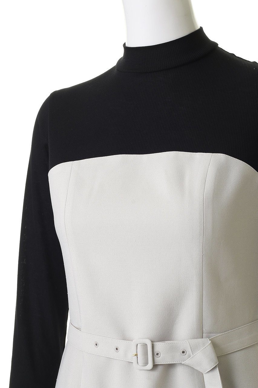 【アルアバイル/allureville】のスラブオックステレココンビワンピース 人気、トレンドファッション・服の通販 founy(ファニー) 　ファッション　Fashion　レディースファッション　Fashion for Women　ワンピース　Dresses　チュニック　Tunic Tops & Dresses　チュニック　Tunic, Long Top　テレコ　Ribbed, Rib Stitch　フィット　Fit, Slim Fit　ロング　Long, Long-Length　ビジネス 仕事 通勤　Business / Work / Commuting　再入荷　Restock / Back in Stock　other-5|ID: prp329100004886178 ipo3291000000036479456