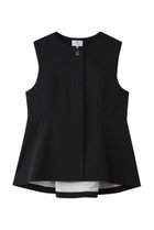 【ランバン オン ブルー/LANVIN en Bleu】のウールツイルペプラムベスト 人気、トレンドファッション・服の通販 founy(ファニー) ファッション Fashion レディースファッション Fashion for Women アウター Coat / Outerwear Collection トップス・カットソー Cut & Sew Tops キャミソール&ノースリーブ Camisoles & Sleeveless Tops シャツ・ブラウス・オフィスカジュアル Elegant Blouses & Button-Ups ベスト&ジレ / 重ね着スタイル Vests & Gilets ノースリーブ Sleeveless, No-Sleeve バランス Balance, Style Balance フレア Flare, Flared ベスト Vest, Waistcoat ペプラム Peplum, Flared Hem マニッシュ Mannish, Boyish thumbnail ブラック|ID: prp329100004886202 ipo3291000000036479983