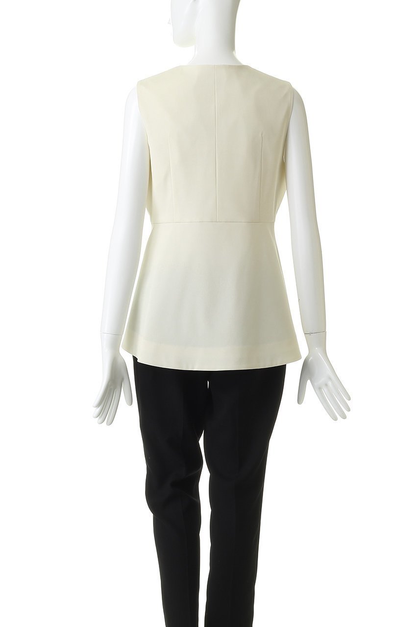 【ランバン オン ブルー/LANVIN en Bleu】のウールツイルペプラムベスト 人気、トレンドファッション・服の通販 founy(ファニー) 　ファッション　Fashion　レディースファッション　Fashion for Women　アウター　Coat / Outerwear Collection　トップス・カットソー　Cut & Sew Tops　キャミソール&ノースリーブ　Camisoles & Sleeveless Tops　シャツ・ブラウス・オフィスカジュアル　Elegant Blouses & Button-Ups　ベスト&ジレ / 重ね着スタイル　Vests & Gilets　ノースリーブ　Sleeveless, No-Sleeve　バランス　Balance, Style Balance　フレア　Flare, Flared　ベスト　Vest, Waistcoat　ペプラム　Peplum, Flared Hem　マニッシュ　Mannish, Boyish　other-4|ID: prp329100004886202 ipo3291000000036479989