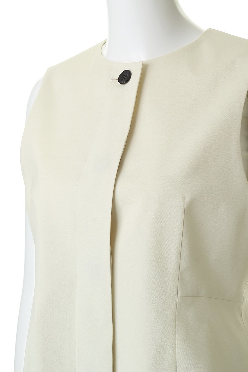 【ランバン オン ブルー/LANVIN en Bleu】のウールツイルペプラムベスト 人気、トレンドファッション・服の通販 founy(ファニー) 　ファッション　Fashion　レディースファッション　Fashion for Women　アウター　Coat / Outerwear Collection　トップス・カットソー　Cut & Sew Tops　キャミソール&ノースリーブ　Camisoles & Sleeveless Tops　シャツ・ブラウス・オフィスカジュアル　Elegant Blouses & Button-Ups　ベスト&ジレ / 重ね着スタイル　Vests & Gilets　ノースリーブ　Sleeveless, No-Sleeve　バランス　Balance, Style Balance　フレア　Flare, Flared　ベスト　Vest, Waistcoat　ペプラム　Peplum, Flared Hem　マニッシュ　Mannish, Boyish　other-5|ID: prp329100004886202 ipo3291000000036479991