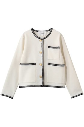 【アダワス/ADAWAS】のライト インレイ ニット トリムド ジャケット 人気、トレンドファッション・服の通販 founy(ファニー) ファッション Fashion レディースファッション Fashion for Women アウター Coat / Outerwear Collection レディースジャケット・軽アウター Jackets ブルゾンジャケット・スポーティアウター Blouson Jackets ジャケット Jacket, Outerwear トリミング Trimming, Decorative Edge ブルゾン Blouson, Bomber Jacket ポケット Pocket, Pocket Detail マニッシュ Mannish, Boyish 新作・新入荷 New Arrivals / New In |ID:prp329100004886211