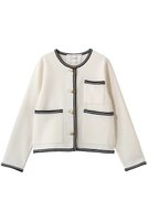 【アダワス/ADAWAS】のライト インレイ ニット トリムド ジャケット 人気、トレンドファッション・服の通販 founy(ファニー) ファッション Fashion レディースファッション Fashion for Women アウター Coat / Outerwear Collection レディースジャケット・軽アウター Jackets ブルゾンジャケット・スポーティアウター Blouson Jackets ジャケット Jacket, Outerwear トリミング Trimming, Decorative Edge ブルゾン Blouson, Bomber Jacket ポケット Pocket, Pocket Detail マニッシュ Mannish, Boyish 新作・新入荷 New Arrivals / New In |ID:prp329100004886211