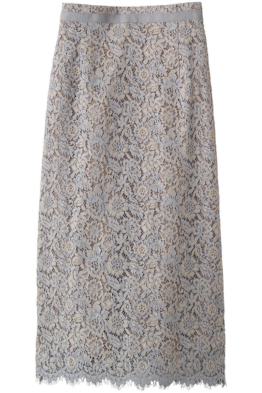 【デザイン ワークス/DESIGN WORKS】の【セットアップ対応】コードレーススカート インテリア・キッズ・メンズ・レディースファッション・服の通販 founy(ファニー) 　ファッション　Fashion　レディースファッション　Fashion for Women　セットアップ　Matching Sets　スカート・ミニ/ミディ/マキシ　Skirts / Mini, Midi & Maxi Skirts　スカート　Skirts　おすすめ　Recommended / Our Picks　スカラップ　Scallop, Scalloped Edge　ストレート　Straight, Straight Cut　セットアップ　Set-Up, Coordinated Outfit　ブルゾン　Blouson, Bomber Jacket　ミリタリー　Military, Army Style　レース　Lace, Lace Fabric　エレガント 上品　Elegant　今季　This Season, Current Season　グレー1|ID: prp329100004886212 ipo3291000000036480090