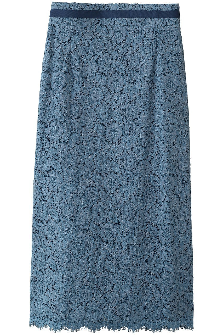 【デザイン ワークス/DESIGN WORKS】の【セットアップ対応】コードレーススカート インテリア・キッズ・メンズ・レディースファッション・服の通販 founy(ファニー) 　ファッション　Fashion　レディースファッション　Fashion for Women　セットアップ　Matching Sets　スカート・ミニ/ミディ/マキシ　Skirts / Mini, Midi & Maxi Skirts　スカート　Skirts　おすすめ　Recommended / Our Picks　スカラップ　Scallop, Scalloped Edge　ストレート　Straight, Straight Cut　セットアップ　Set-Up, Coordinated Outfit　ブルゾン　Blouson, Bomber Jacket　ミリタリー　Military, Army Style　レース　Lace, Lace Fabric　エレガント 上品　Elegant　今季　This Season, Current Season　ブルー|ID: prp329100004886212 ipo3291000000036480092