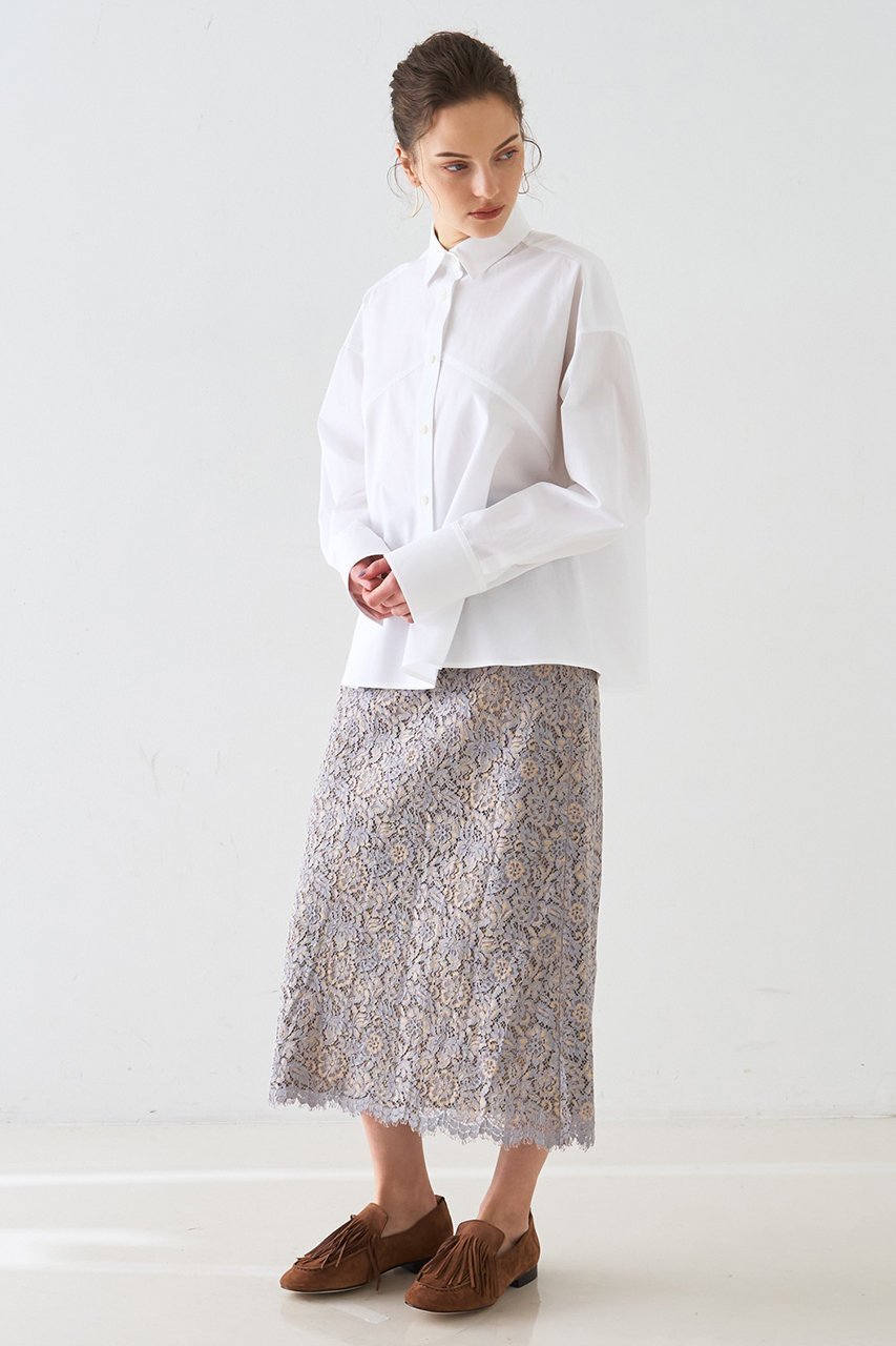 【デザイン ワークス/DESIGN WORKS】の【セットアップ対応】コードレーススカート 人気、トレンドファッション・服の通販 founy(ファニー) 　ファッション　Fashion　レディースファッション　Fashion for Women　セットアップ　Matching Sets　スカート・ミニ/ミディ/マキシ　Skirts / Mini, Midi & Maxi Skirts　スカート　Skirts　おすすめ　Recommended / Our Picks　スカラップ　Scallop, Scalloped Edge　ストレート　Straight, Straight Cut　セットアップ　Set-Up, Coordinated Outfit　ブルゾン　Blouson, Bomber Jacket　ミリタリー　Military, Army Style　レース　Lace, Lace Fabric　エレガント 上品　Elegant　今季　This Season, Current Season　other-7|ID: prp329100004886212 ipo3291000000036480105